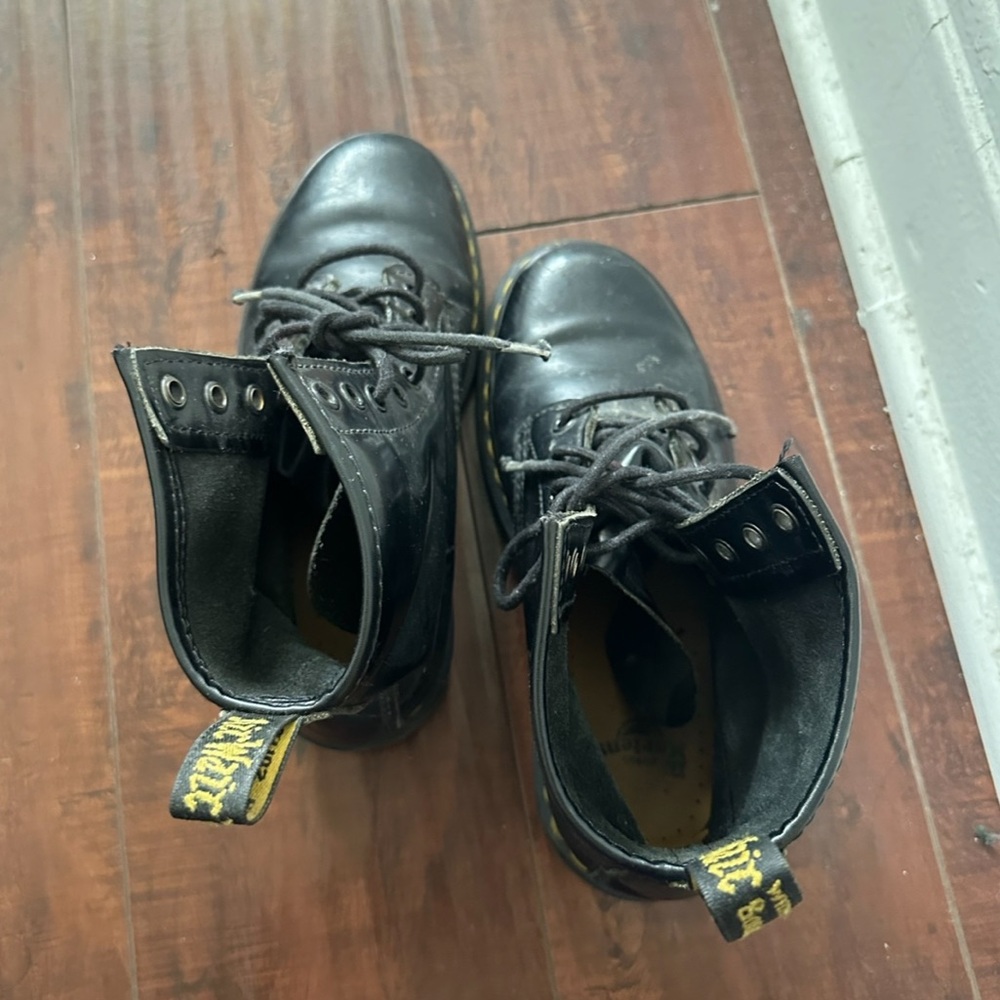 Dr. Martens black boots Smooth Leather Lace Up women’s US 8 - Picture 5 of 8